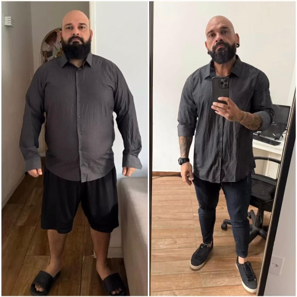 Antes e depois de Paulo Cesar com o Método PESE